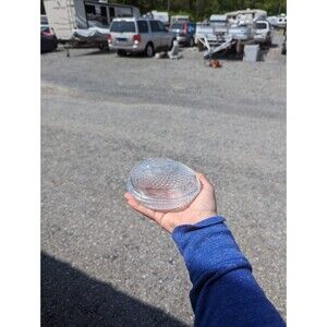 Vintage Mid Century Etched Glass Egg - Avon Mother's Day 1977